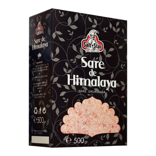 Sare de Himalaya grunjoasa la cutie 500g