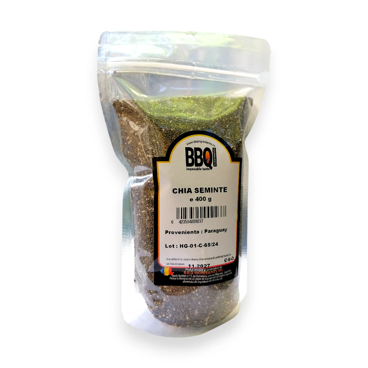 chia semințe, plic resigialbil 400g