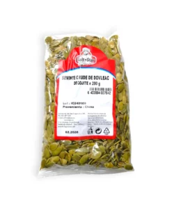 semințe crude de dovleac decojite, pungă 200 g