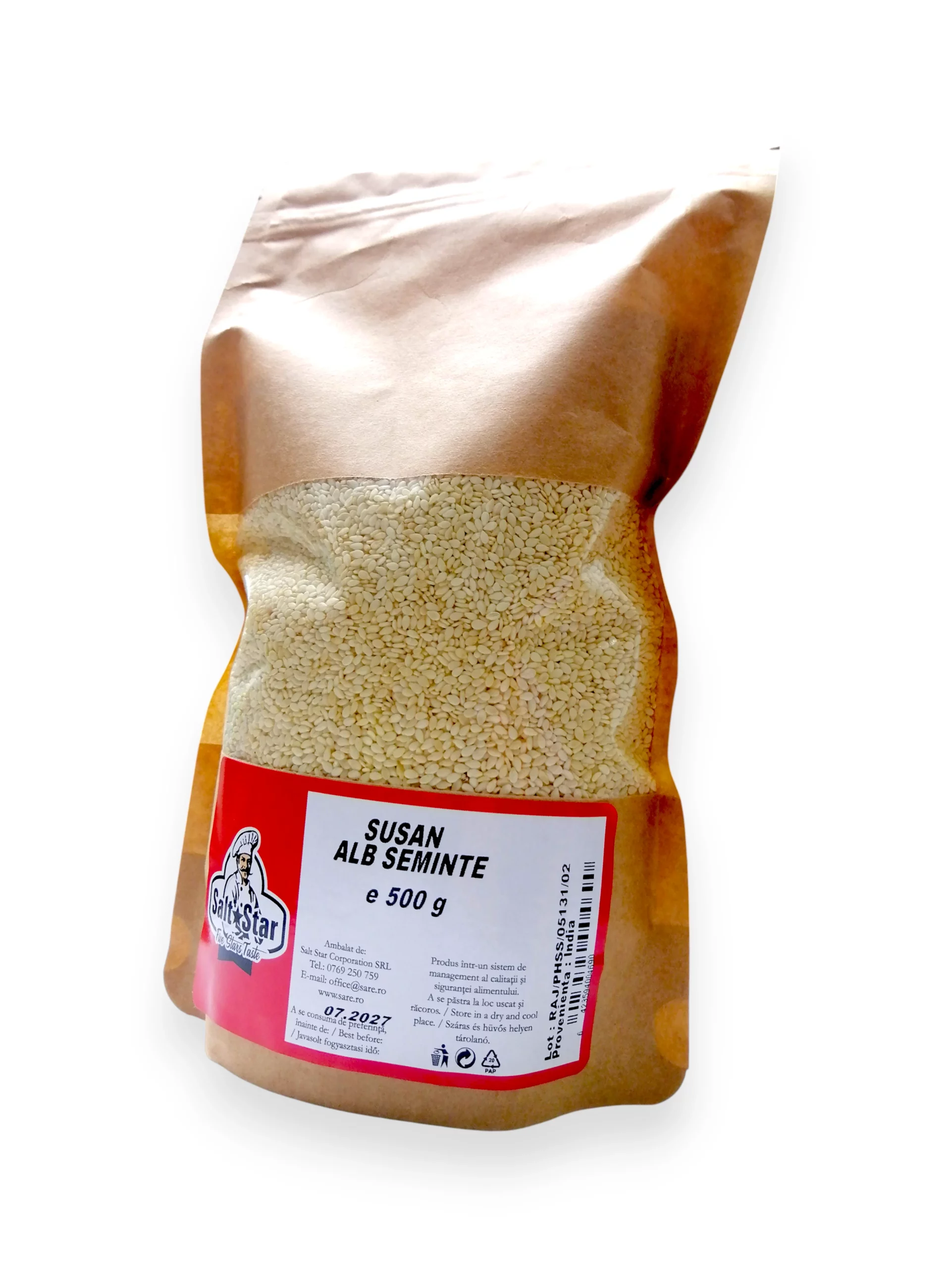 susan alb semințe, plic resigilabil 500 g