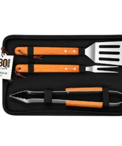 set ustensile pentru gratar 3buc (ambalaj textil)